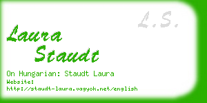 laura staudt business card